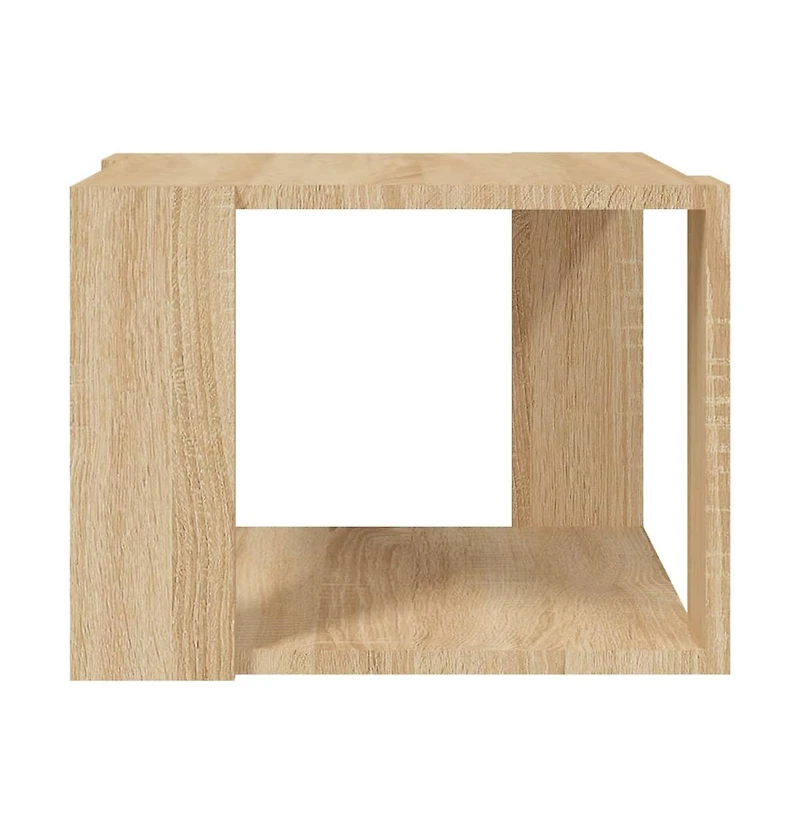 vidaXL Coffee Table Sonoma Oak 15.7"x15.7"x11.8" Engineered Wood