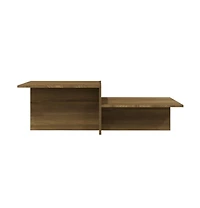 Coffee Table Brown Oak 43.9"x19.7"x13" Engineered Wood
