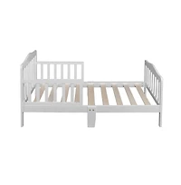 Slickblue Durable Wooden Baby Toddler Bed for Safe and Comfortable Sleep