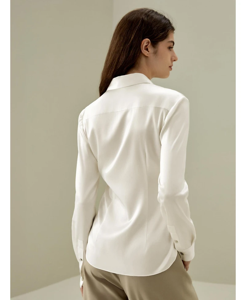 Lilysilk Women's Elegant Silhouette Silk Shirt