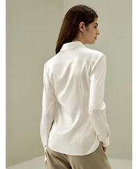 Lilysilk Women's Elegant Silhouette Silk Shirt
