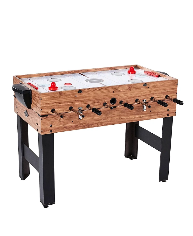 Lancaster Gaming Company Lancaster 3 in 1 Pool Billiard, Slide Hockey, Foosball Combo Arcade Game Table