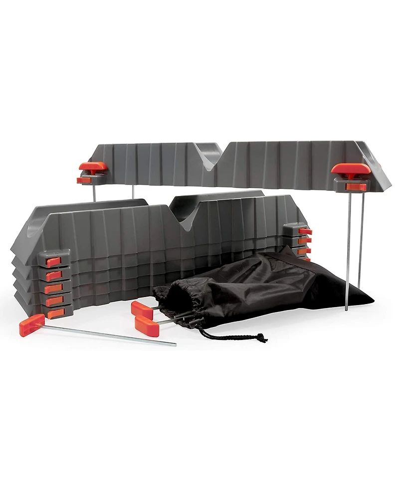 Camco 43071 Adjustable Stackable Sewer Hose Drain Support Kit for Rv (6 Troughs