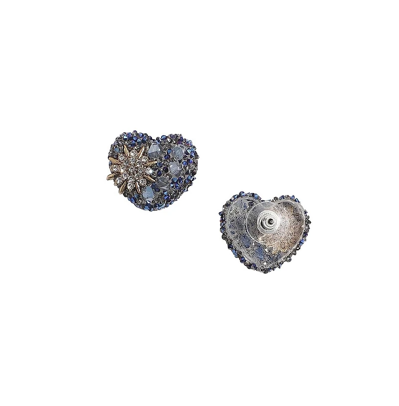 Flora Heart Stud Earrings