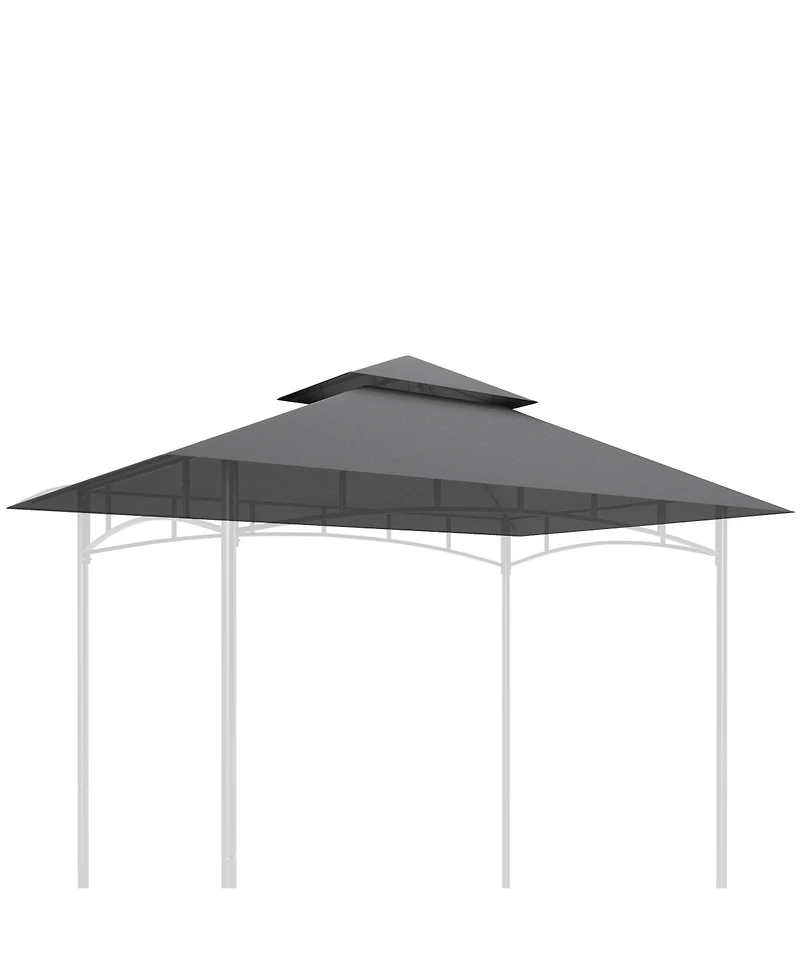 Outsunny 5' x 8' Grill Gazebo Canopy Replacement Cover Only,