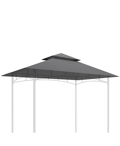 Outsunny 5' x 8' Grill Gazebo Canopy Replacement Cover Only,