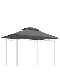 Outsunny 5' x 8' Grill Gazebo Canopy Replacement Cover Only,