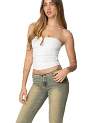 Edikted Women's Curved U Strapless Top