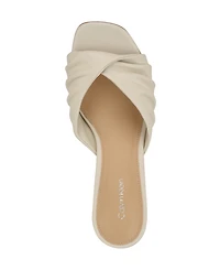 Calvin Klein Women's Imeena Slip-On Kitten Heel Sandals