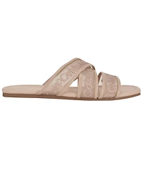 Calvin Klein Women's Bestina Strappy Logo Sandals