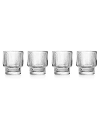 Godinger Sullivan Street Fluted Double Old Fashioned Glasses, Set of 4