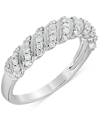 Diamond Diagonal Row Band (1/4 ct. t.w.) in 14k White Gold