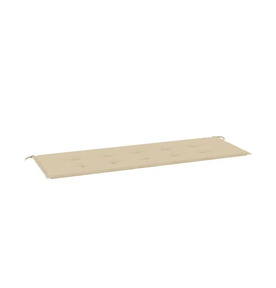 Garden Bench Cushion Beige 59.1"x19.7"x1.2" Oxford Fabric