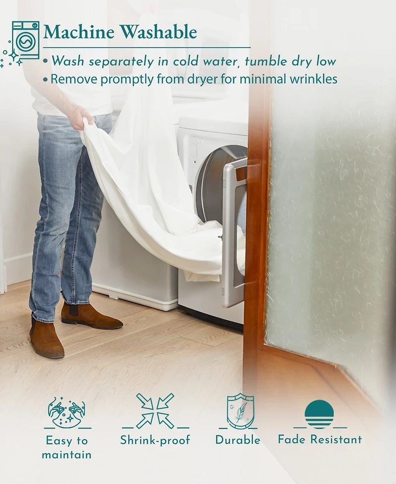 3-Piece Duvet Cover Set, Luxury 100% Cotton King Comforter with 2 Pillow Shams, Button Closure, Corner Ties by California Design Den