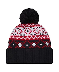 New Era Men's Navy Usmnt Nostalgia Cuffed Knit Hat with Pom