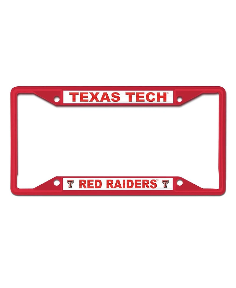 Wincraft Texas Tech Red Raiders Chrome Colored License Plate Frame