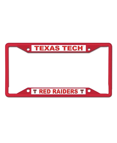 Wincraft Texas Tech Red Raiders Chrome Colored License Plate Frame
