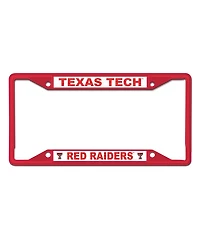 Wincraft Texas Tech Red Raiders Chrome Colored License Plate Frame