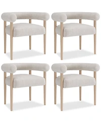 Lunare -Pc. Rolled Back Chair Set
