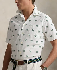 Polo Ralph Lauren Men's Classic-Fit Racquet-Print Oxford Shirt