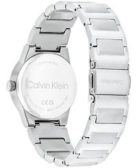 Calvin Klein Women's Ck Linear Elegance Silver Tone Stainless Steel Bracelet Watch, 32mm