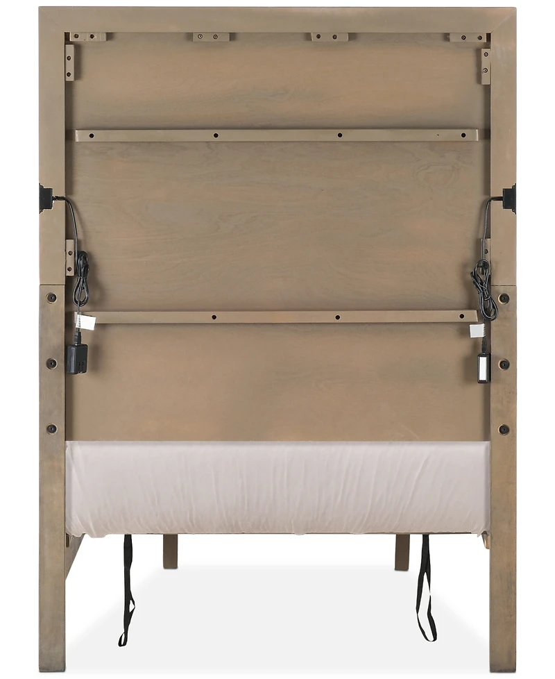 Portmore Twin Panel Storage Bed (with soft close drawers), Created for Macy's