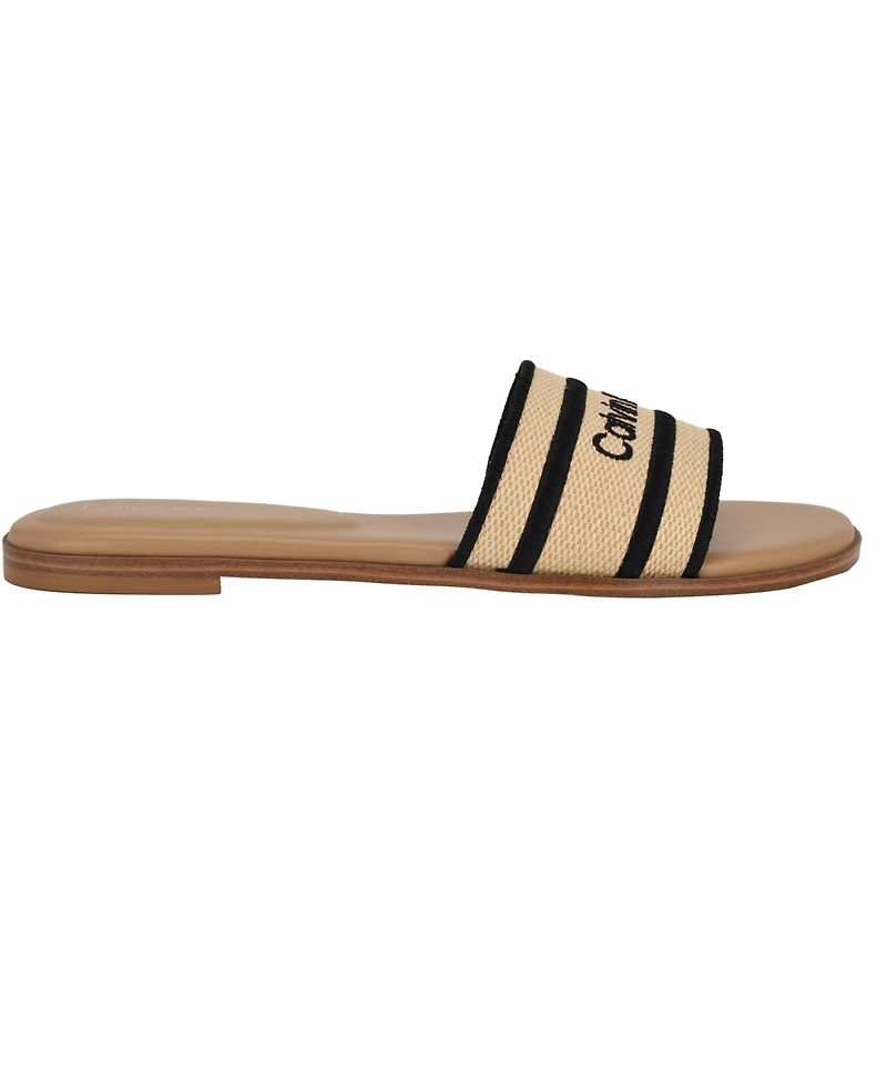 Calvin Klein Women's Kendell Flat Slip-On Sandals
