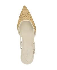 Calvin Klein Women's Juliesa Woven Slingback Pumps