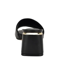 Calvin Klein Women's Rowena Block Heel Slip-On Sandals