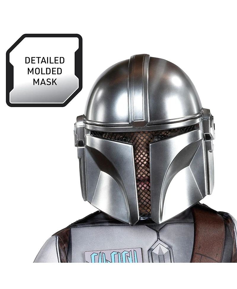 Jazwares Big Boys and Girls The Mandalorian Light-Up Costume
