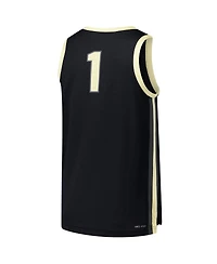 Nike Men's 1 Black Purdue Boilermakers Replica Basketball Jersey
