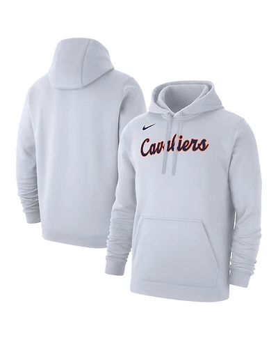 Nike Men's White Virginia Cavaliers Logo Club Fleece Pullover Hoodie
