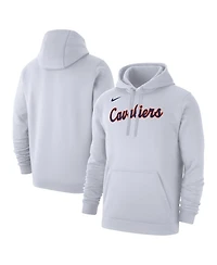 Nike Men's White Virginia Cavaliers Logo Club Fleece Pullover Hoodie