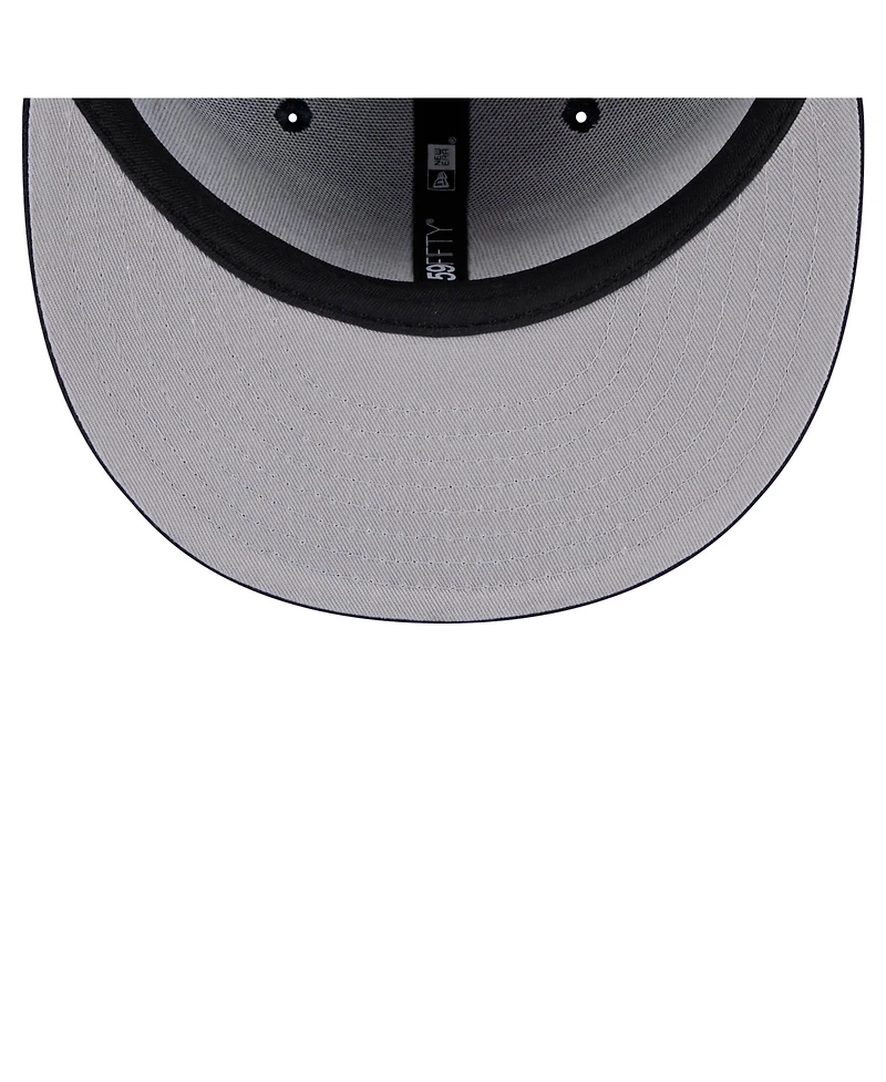 New Era Men's Navy Boston Red Sox Script Sided 59FIFTY Fitted Hat