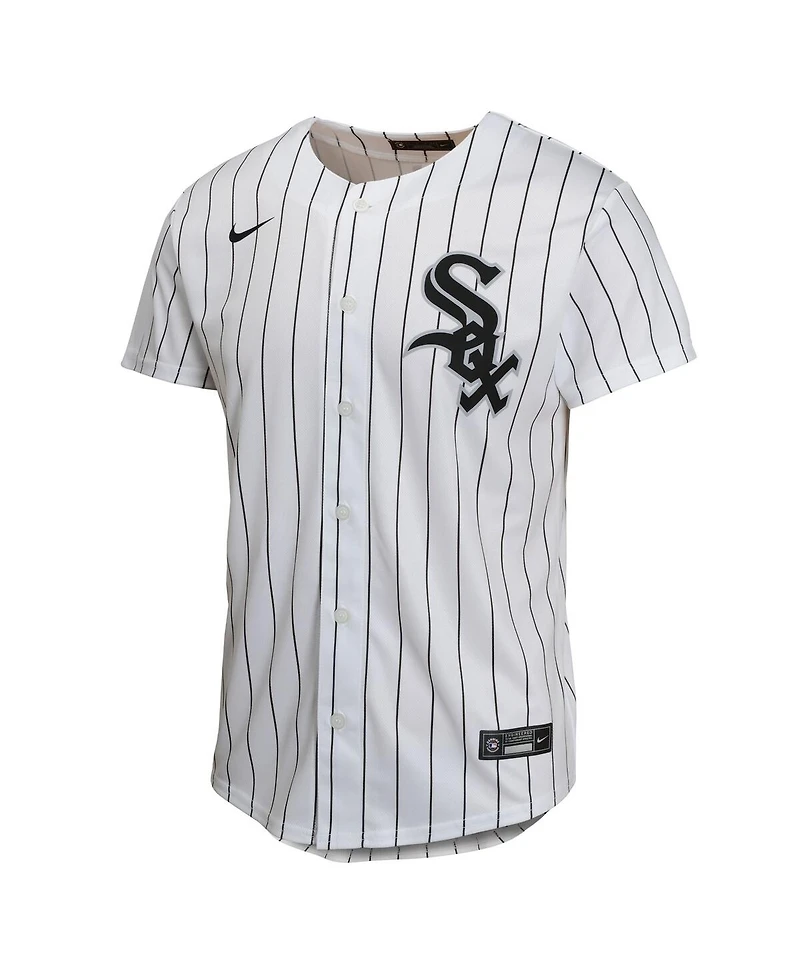Nike Big Boys and Girls Luis Robert Jr. White Chicago Sox Home Player Game Jersey