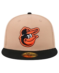 New Era Men's Khaki Baltimore Orioles 59FIFTY Fitted Hat