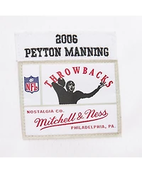 Mitchell & Ness Men's Peyton Manning White Indianapolis Colts Player Name Number Hoodie Legacy Jersey