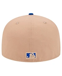 New Era Men's Khaki York Mets 59FIFTY Fitted Hat