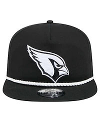 New Era Men's Black Arizona Cardinals B-Dub Golfer Snapback Hat