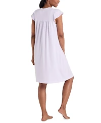 Miss Elaine Women's Embroidered Short-Sleeve Nightgown