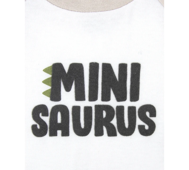Baby Essentials Baby Boys Mini Saurus 3-Pc. Bodysuit, Shorts, & Hat Set
