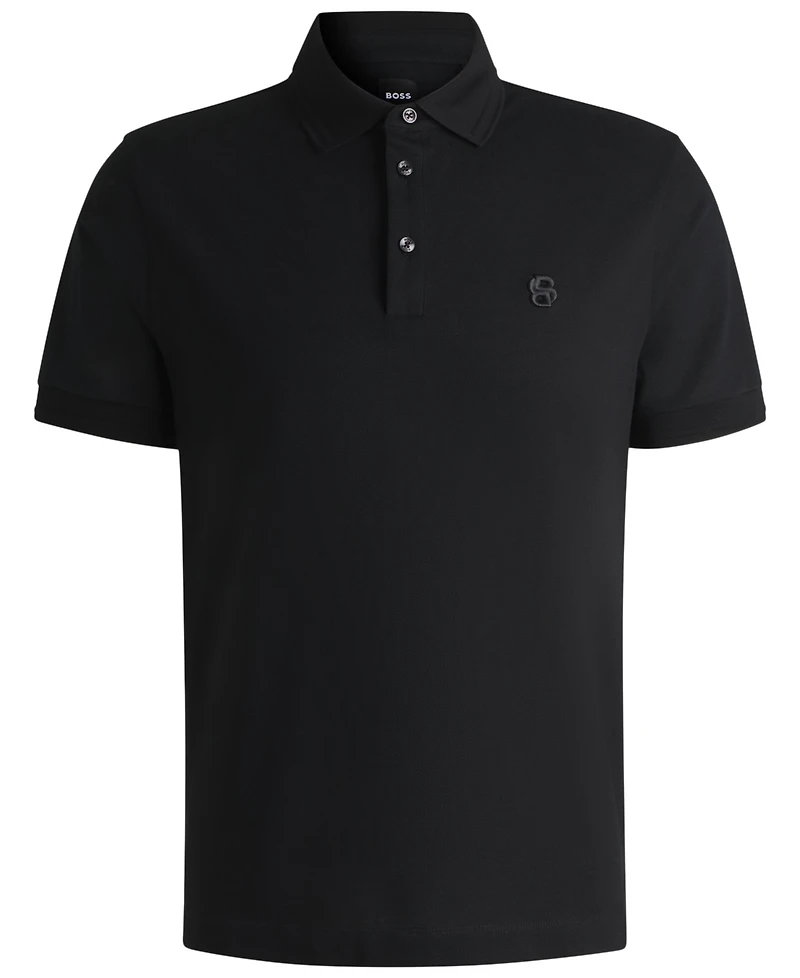 Boss by Hugo Men's Double B Monogram Regular-Fit Polo
