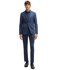 Boss by Hugo Men's Slim-Fit Performance-Stretch Jacquard Shirt