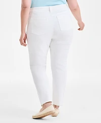 Style & Co Plus High-Rise Straight-Leg Jeans