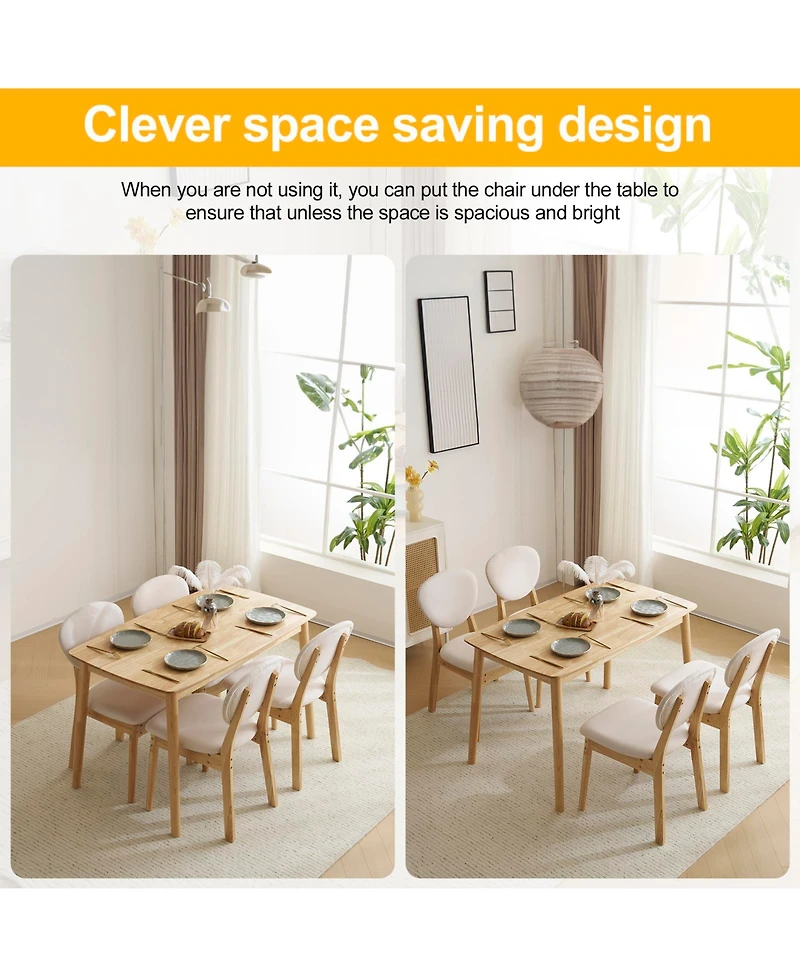 Slickblue Dining Table and Chair Set with 1 Table and 4 Chairs for Stylish and Functional Dining Space
