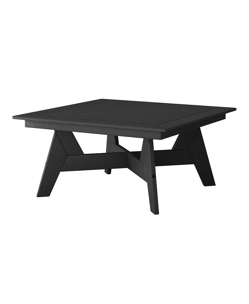 Outdoor 5-Piece Black Modular Sectional Patio Furniture Sofa Set