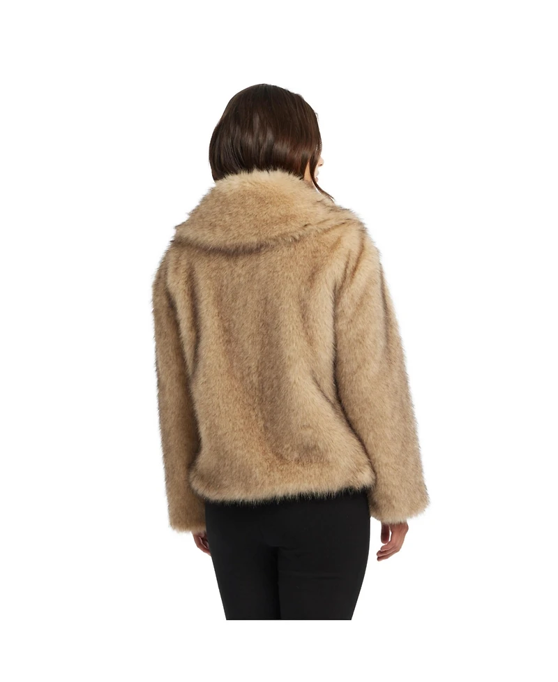 Ellen Tracy Women's Fox Faux Fur Jacket