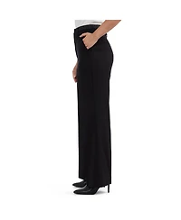 Ellen Tracy Women's Straight Leg Pant with Satin Waistband