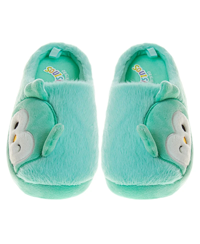 Squishmallows Little Girls Winston the Owl Slippers