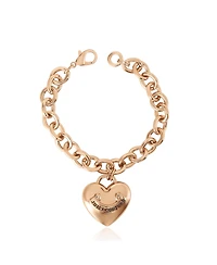 Juicy Couture Gold-Tone Chain Bracelet with Heart Charm